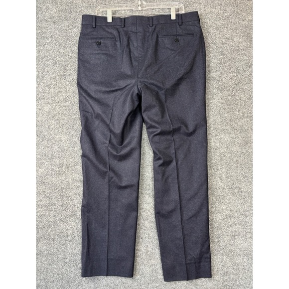 Brooks Brothers Dress Pants Men 36x30 Navy Blue 100% Wool Lined 1818 Milano - Picture 4 of 7